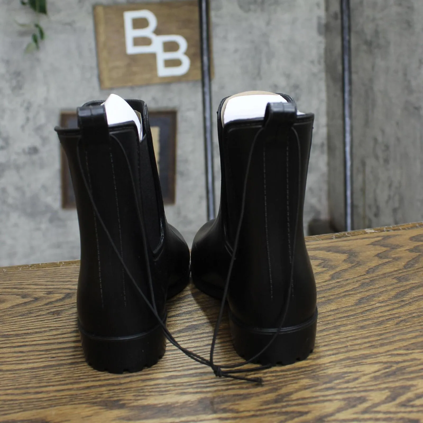 A New Day Womens Chelsea Rain Boots 53847121 Black 6M