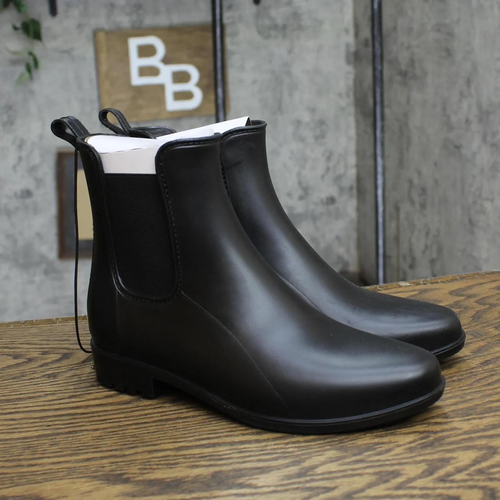 A New Day Womens Chelsea Rain Boots 53847121 Black 6M