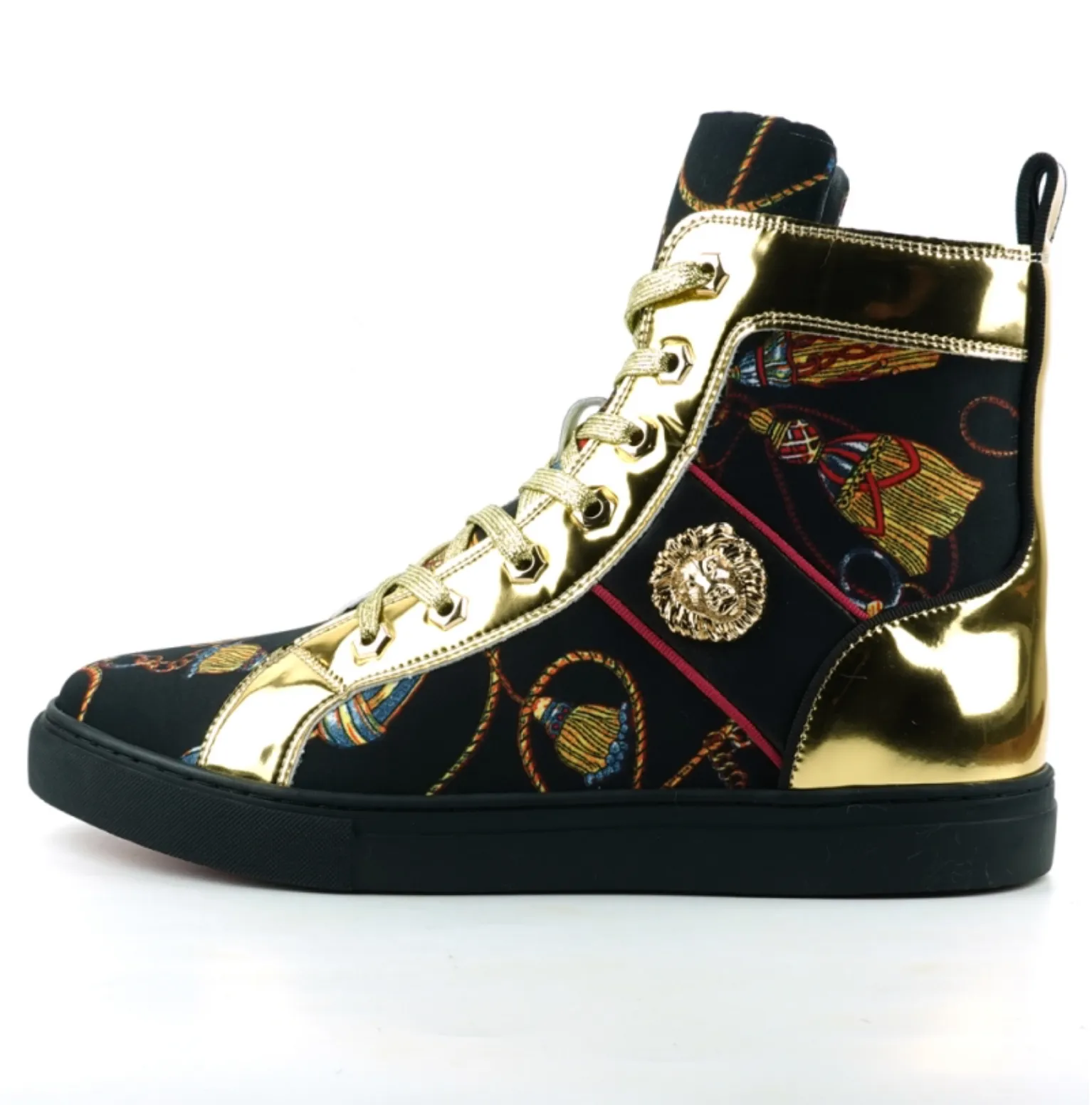 Black High Top Sneaker Encore by Fiesso