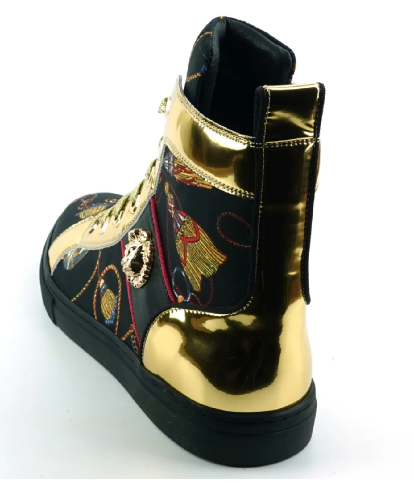 Black High Top Sneaker Encore by Fiesso