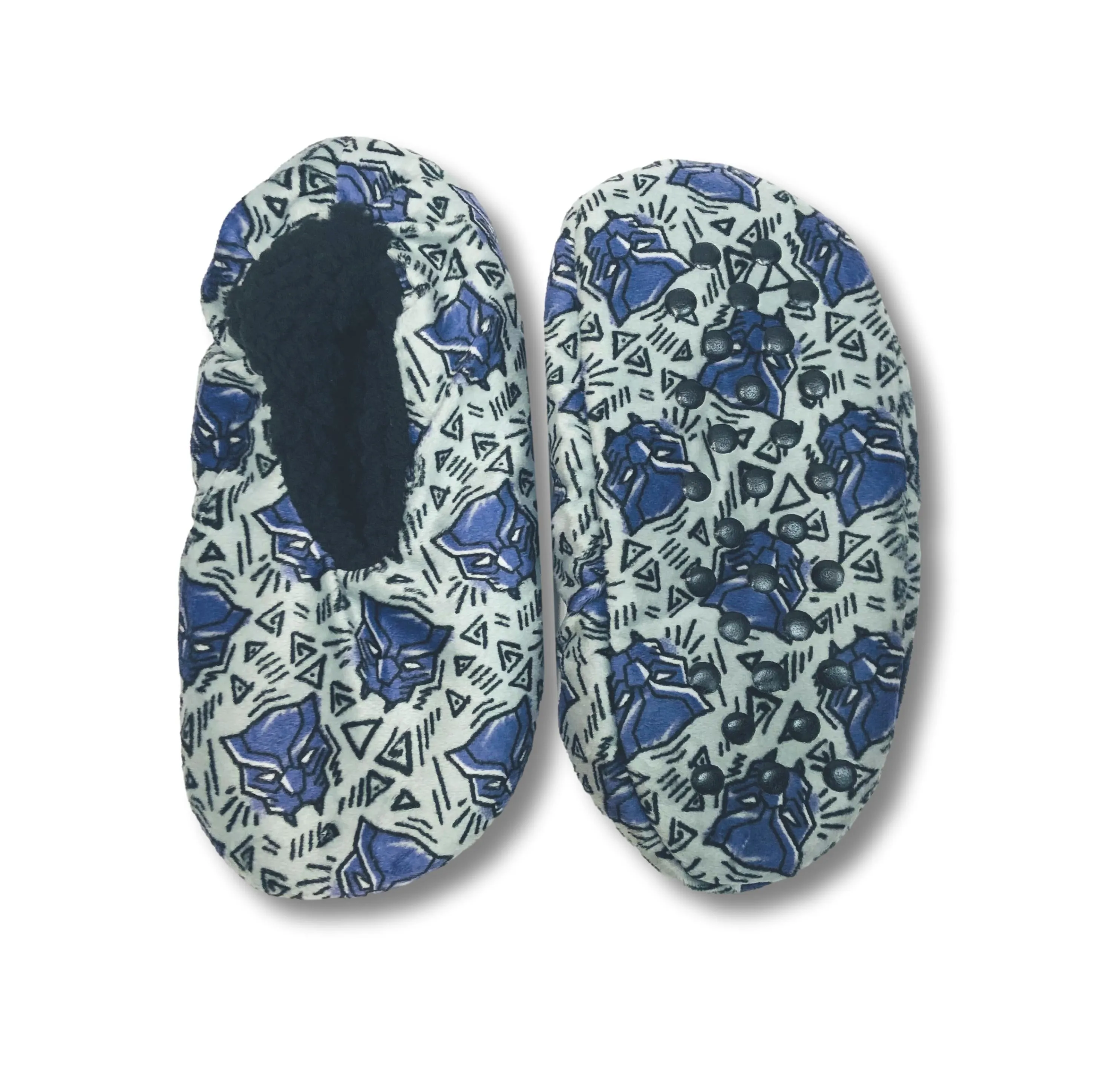 Black Panther Boys Slippers Fuzzy Slipper Socks for Kids