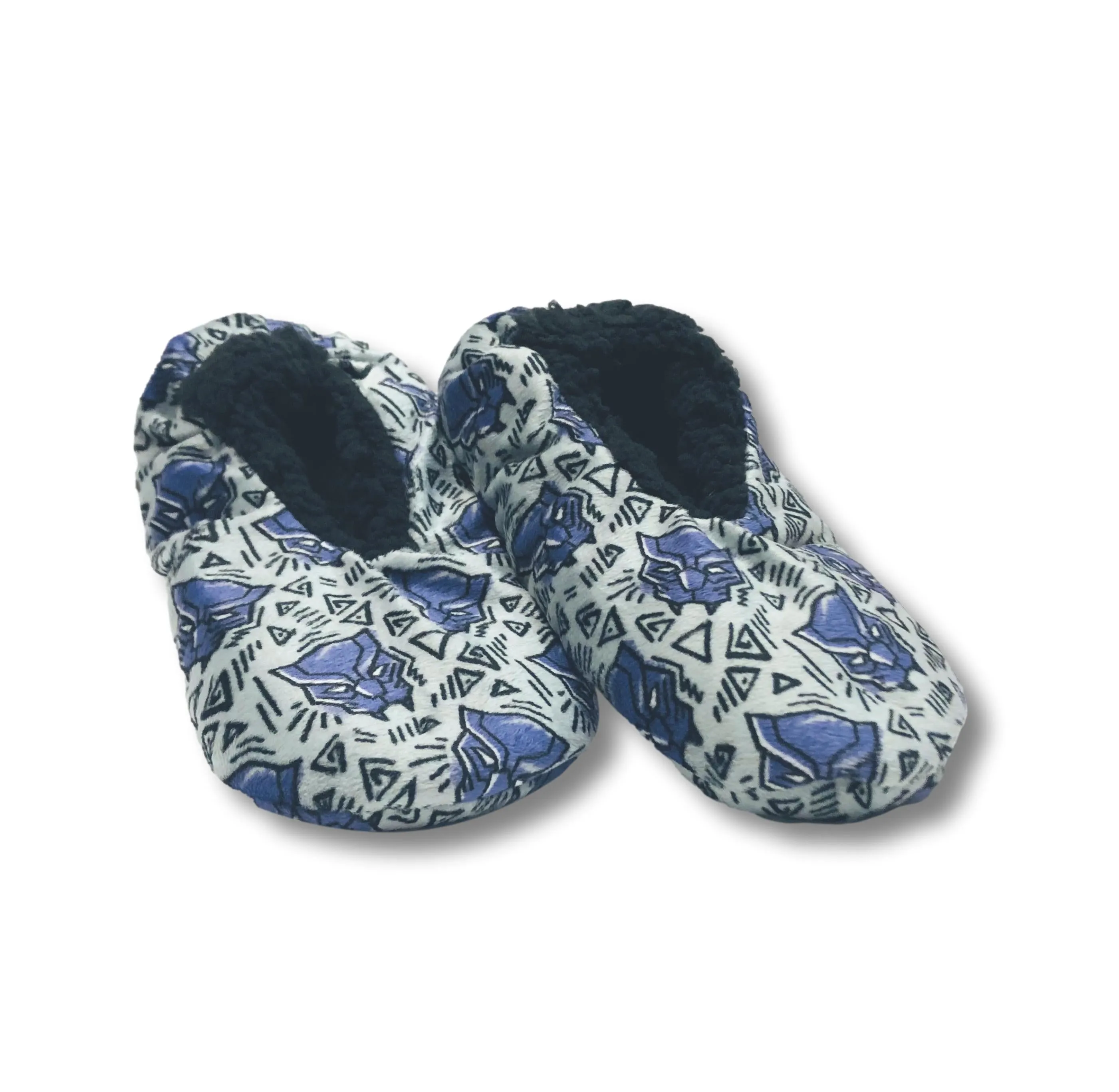 Black Panther Boys Slippers Fuzzy Slipper Socks for Kids