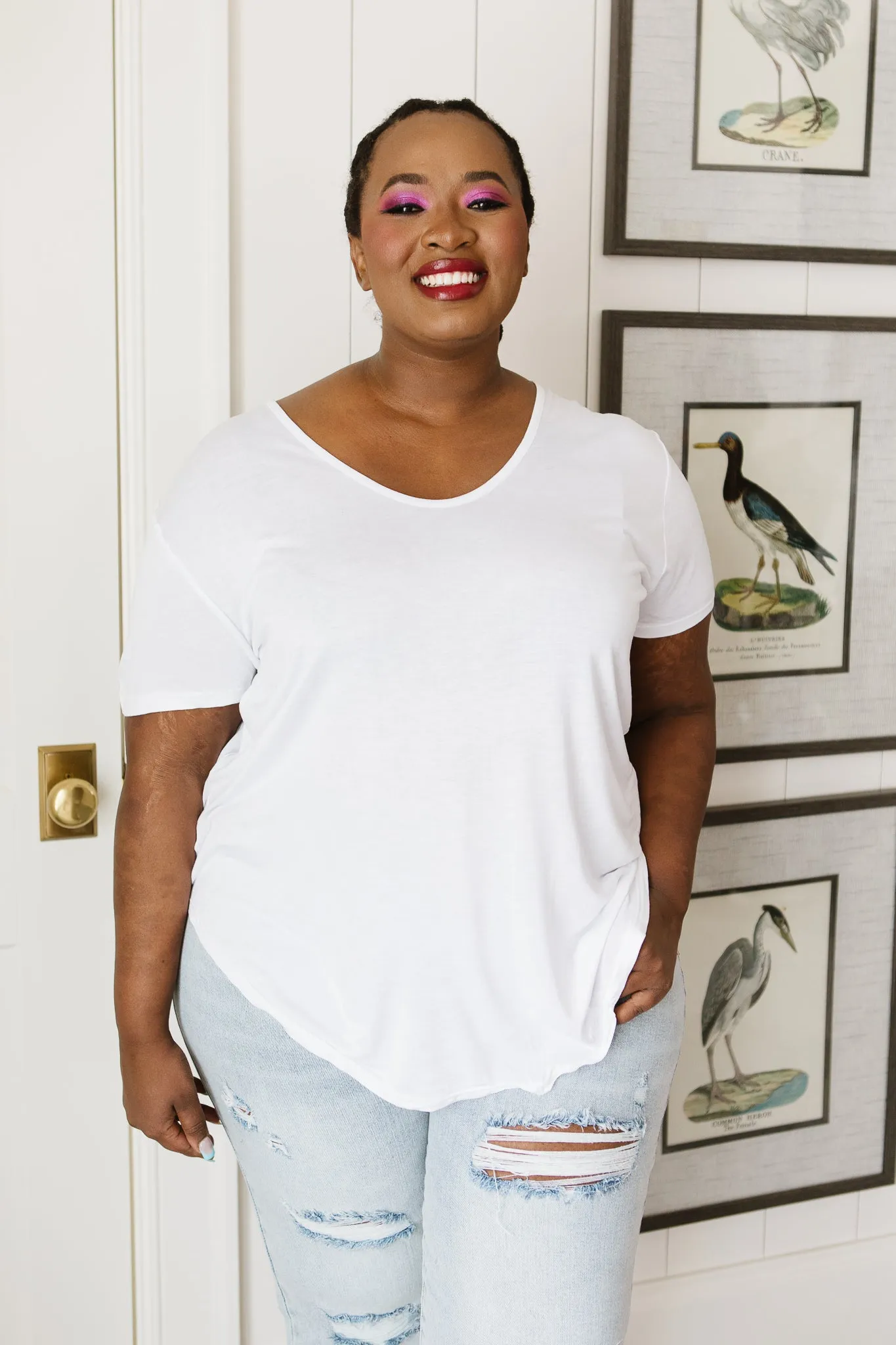 Breezy Air Tee In White