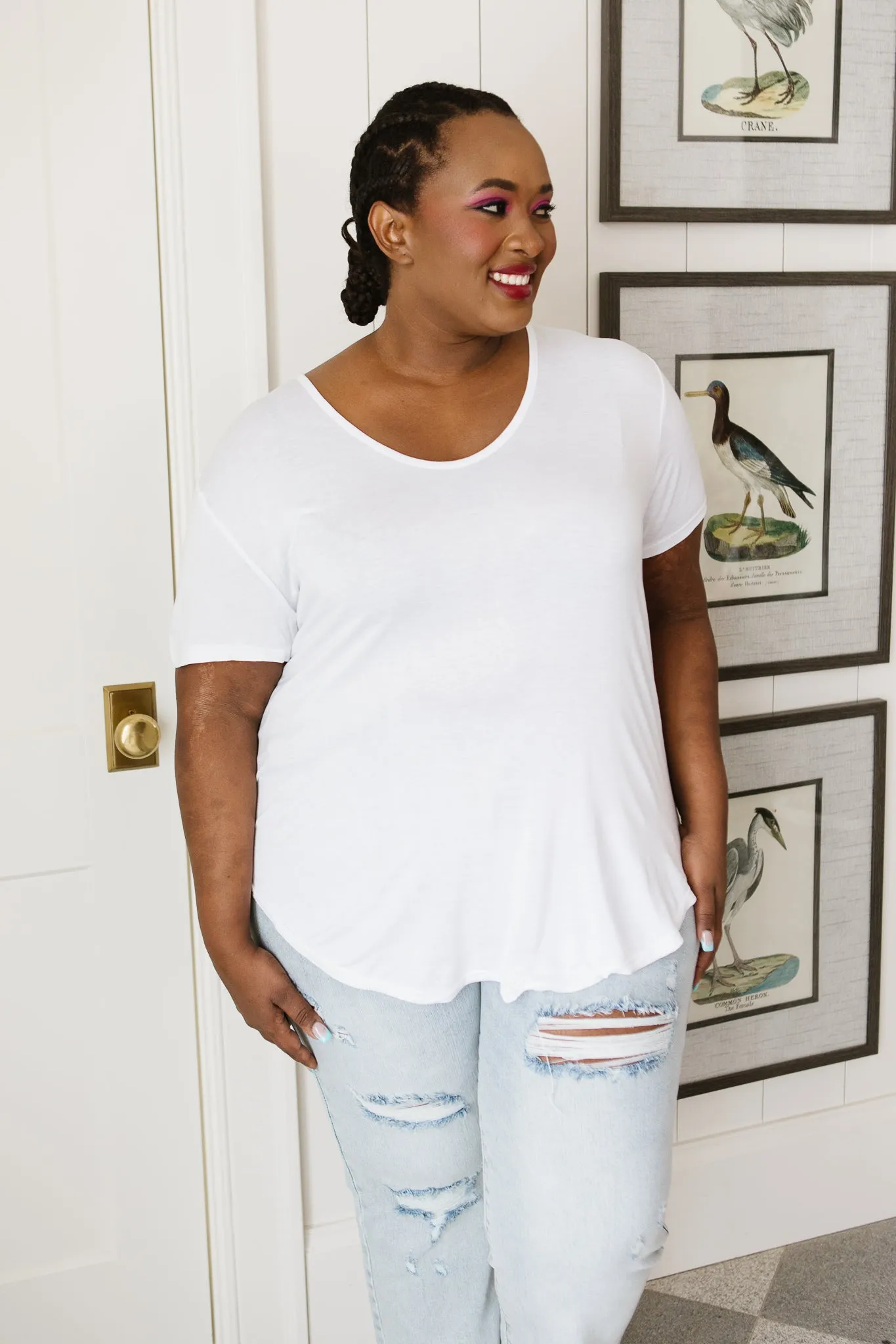 Breezy Air Tee In White