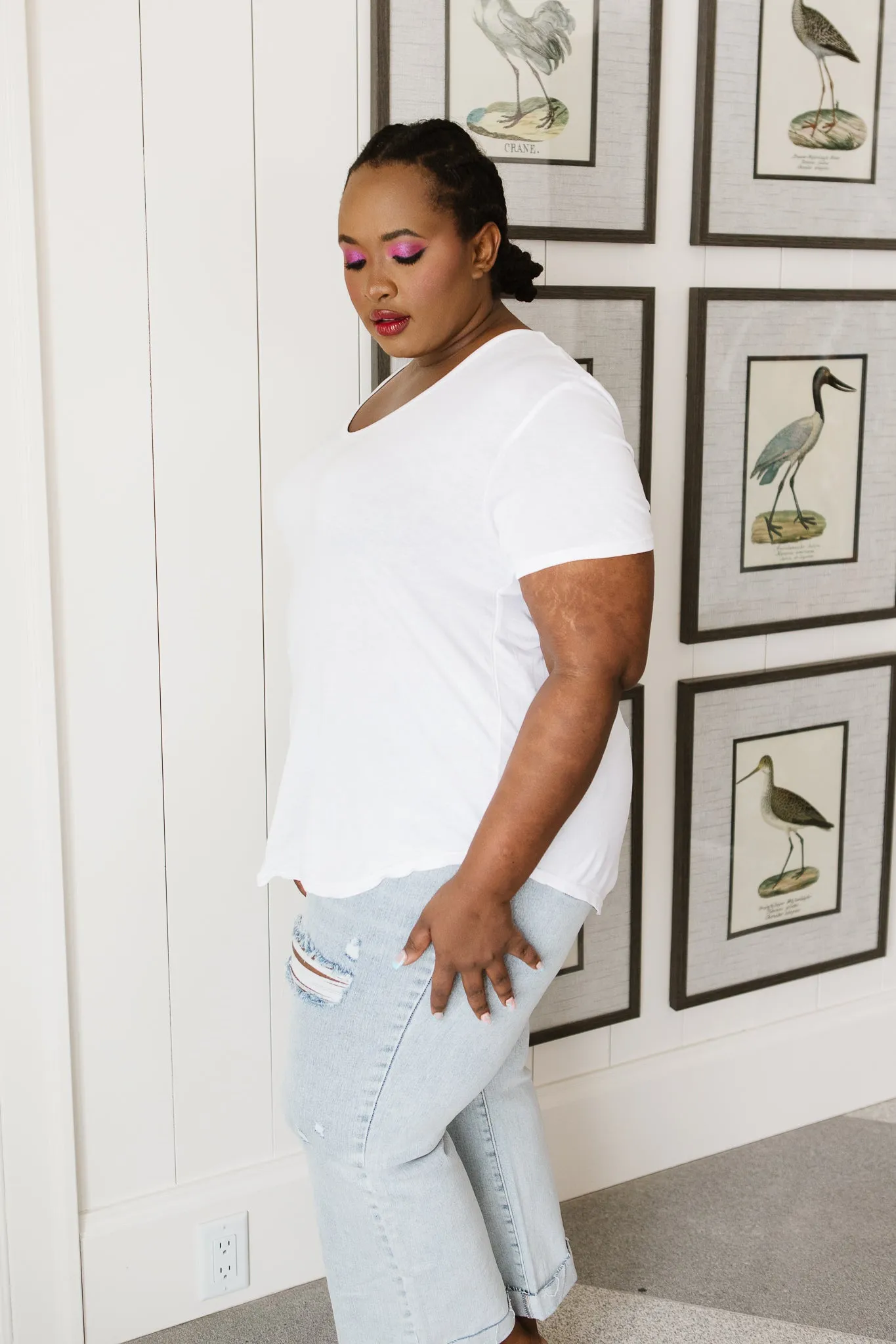 Breezy Air Tee In White