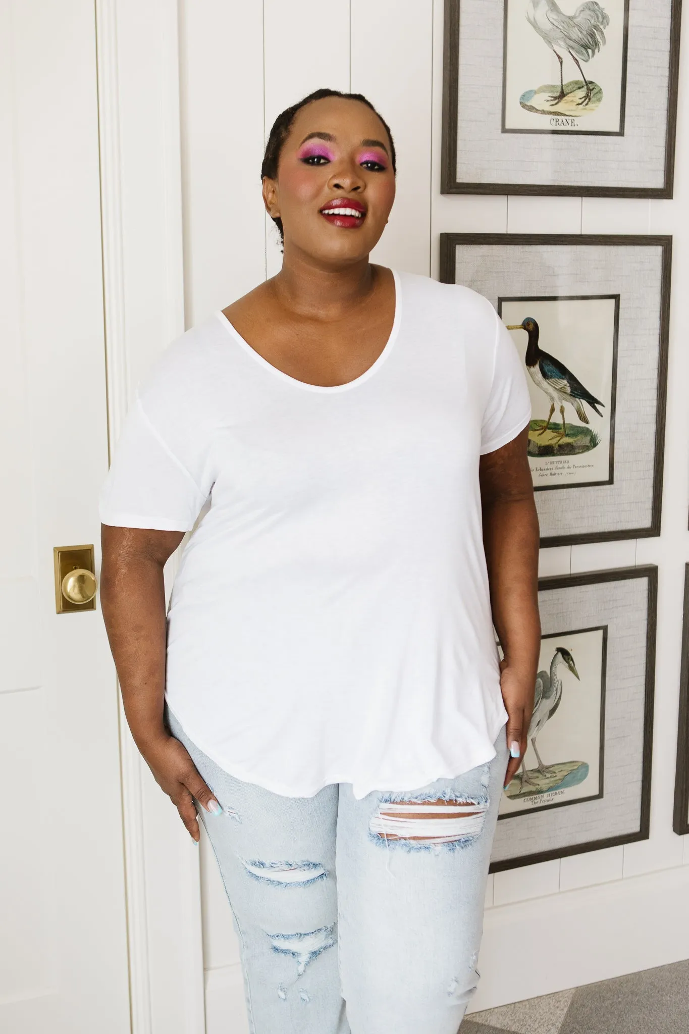 Breezy Air Tee In White