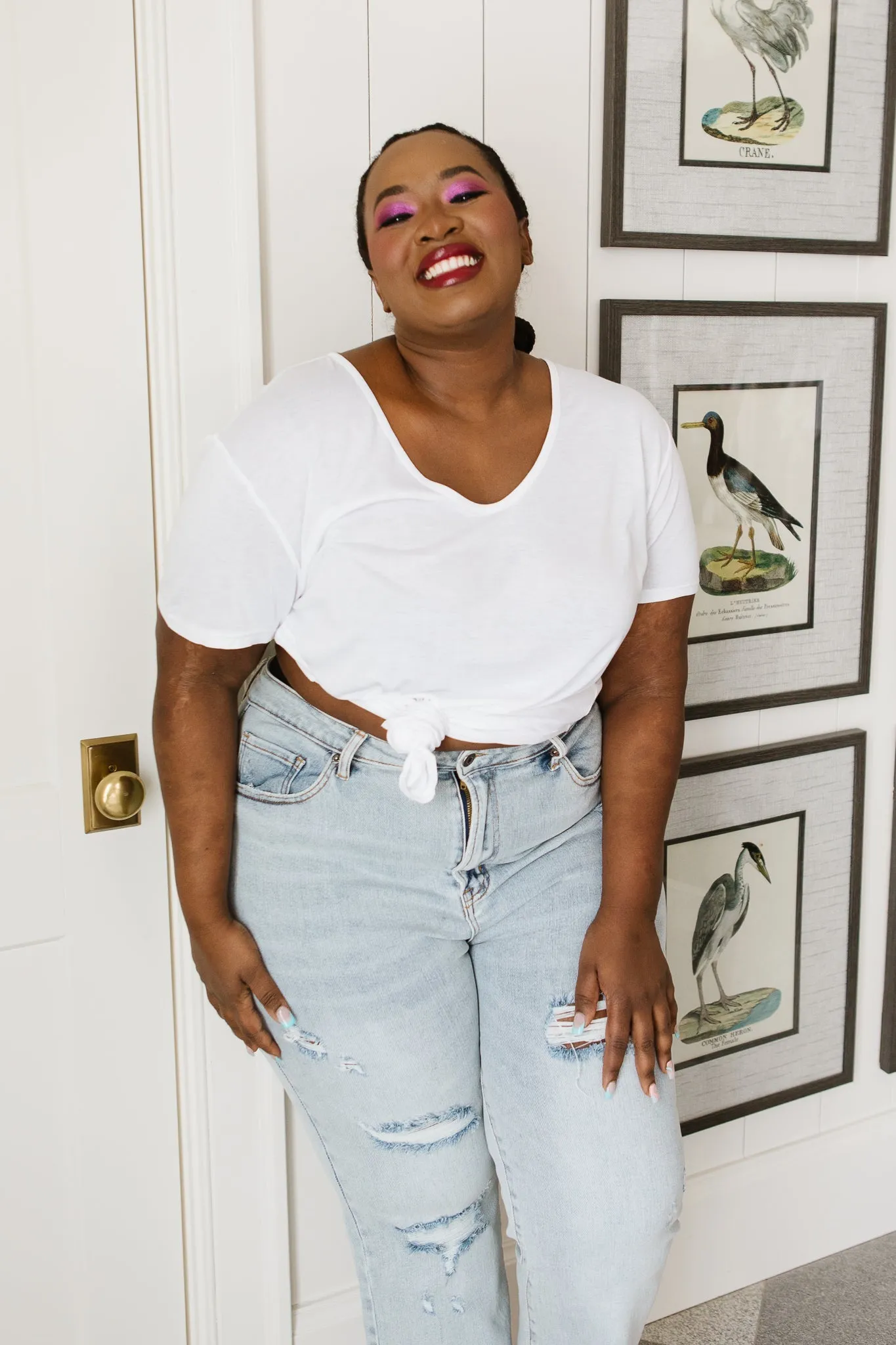 Breezy Air Tee In White