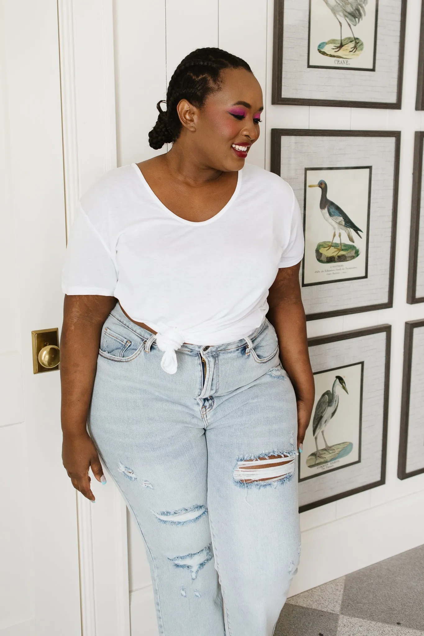 Breezy Air Tee In White