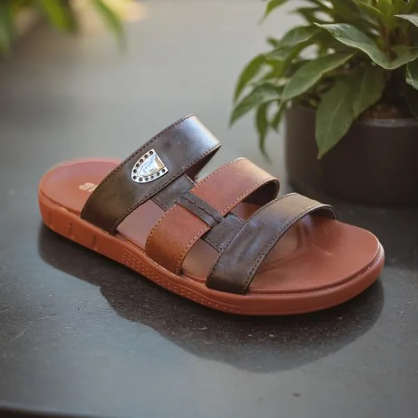Brown Summer Slippers for men