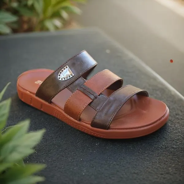 Brown Summer Slippers for men