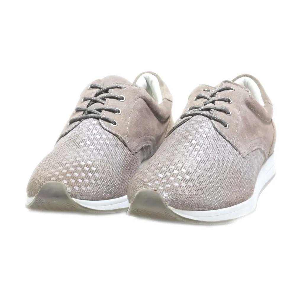 Bugatti Low-Top Sneakers Suede Grey Colour For Women