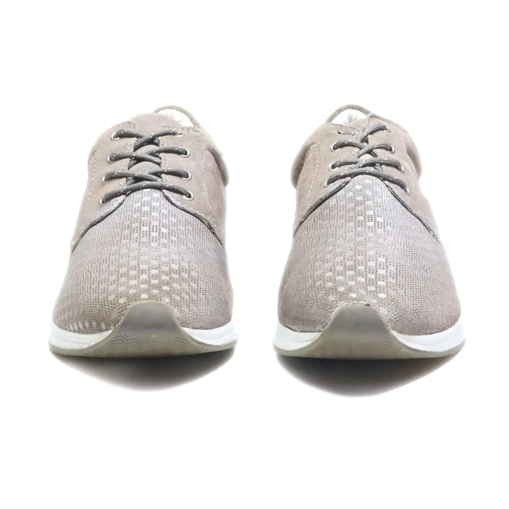Bugatti Low-Top Sneakers Suede Grey Colour For Women