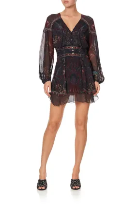 BUTTON THROUGH DRESS WITH BAND THE SMOKING LOUNGE