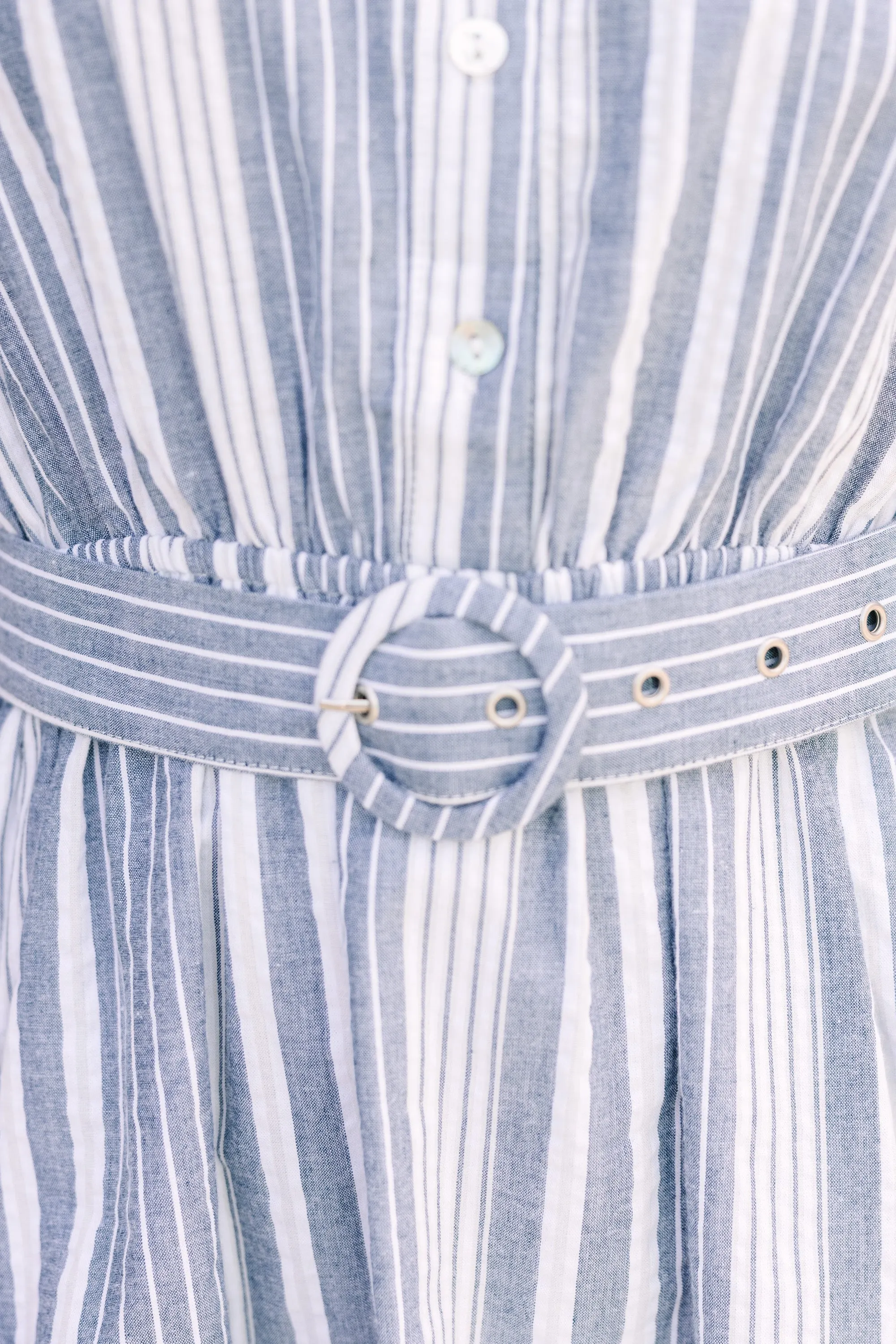 Catch A Smile Navy Stripe Mini Dress