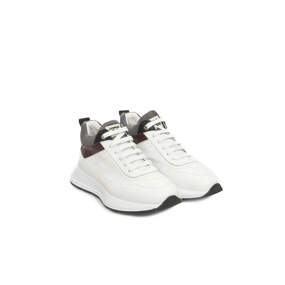 Cerruti 1881 White Leather Women's Sneaker
