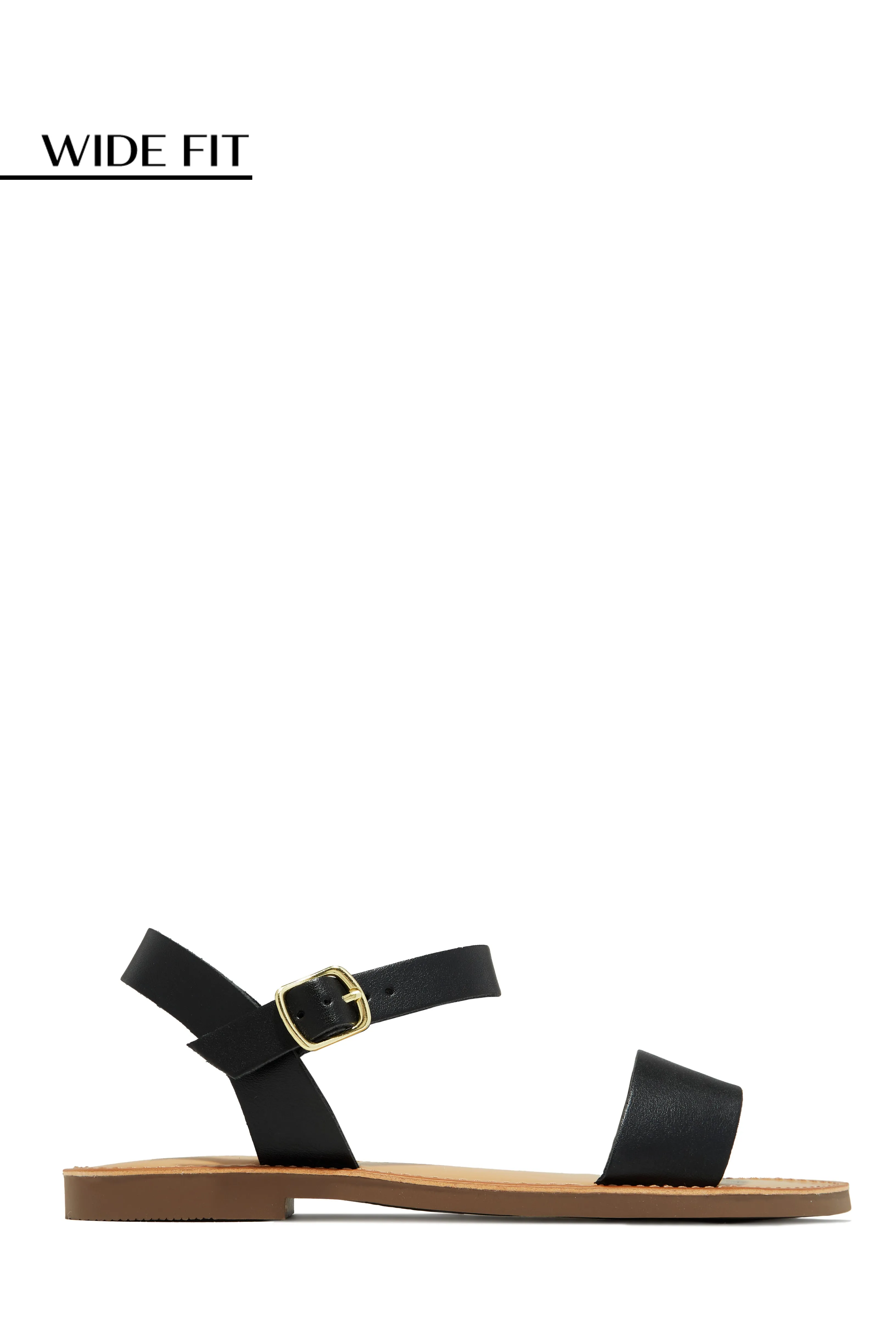 Chasing Summer Wide Fit Sandals - Black
