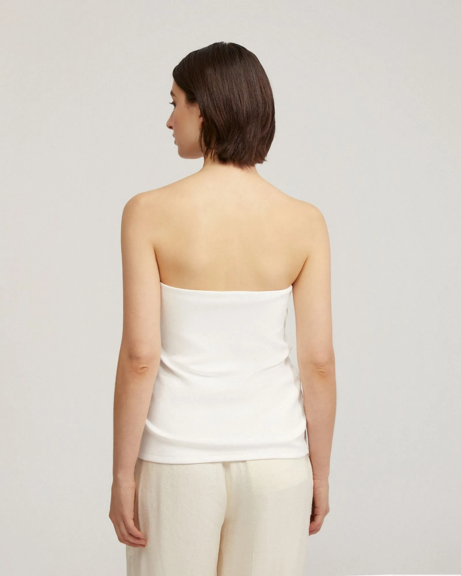 Clara Strapless Ponti Top