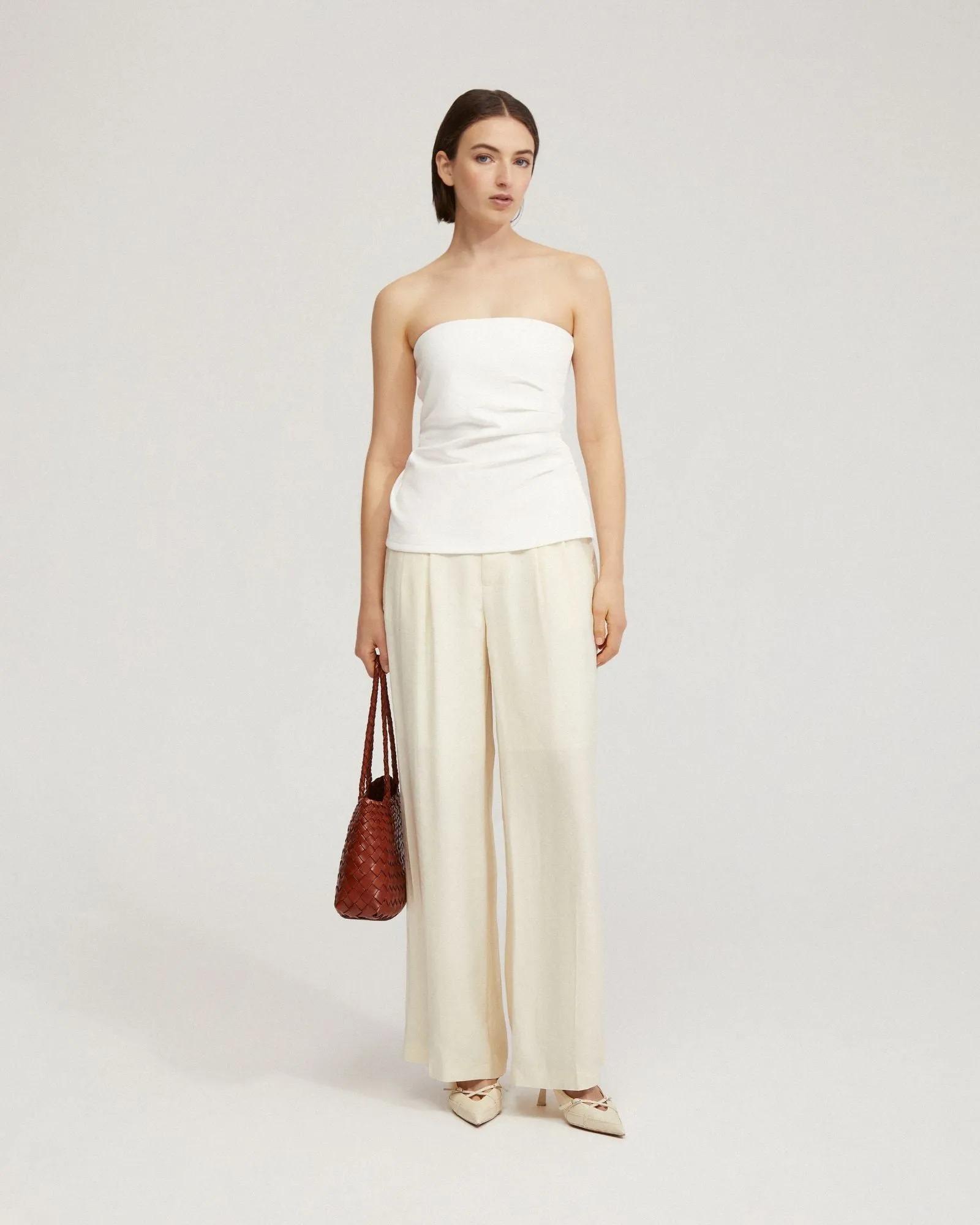 Clara Strapless Ponti Top