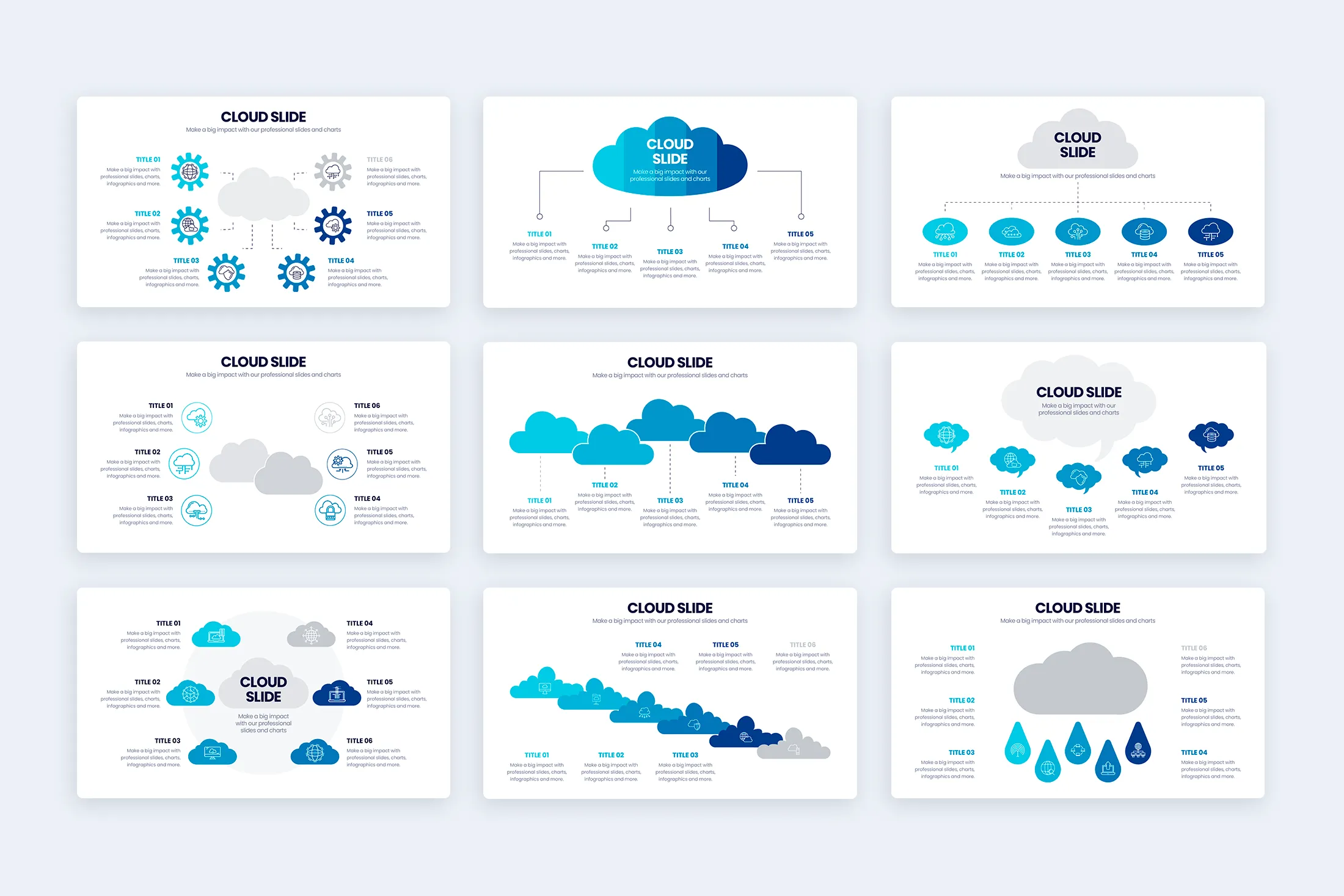 Cloud Keynote Infographic Template