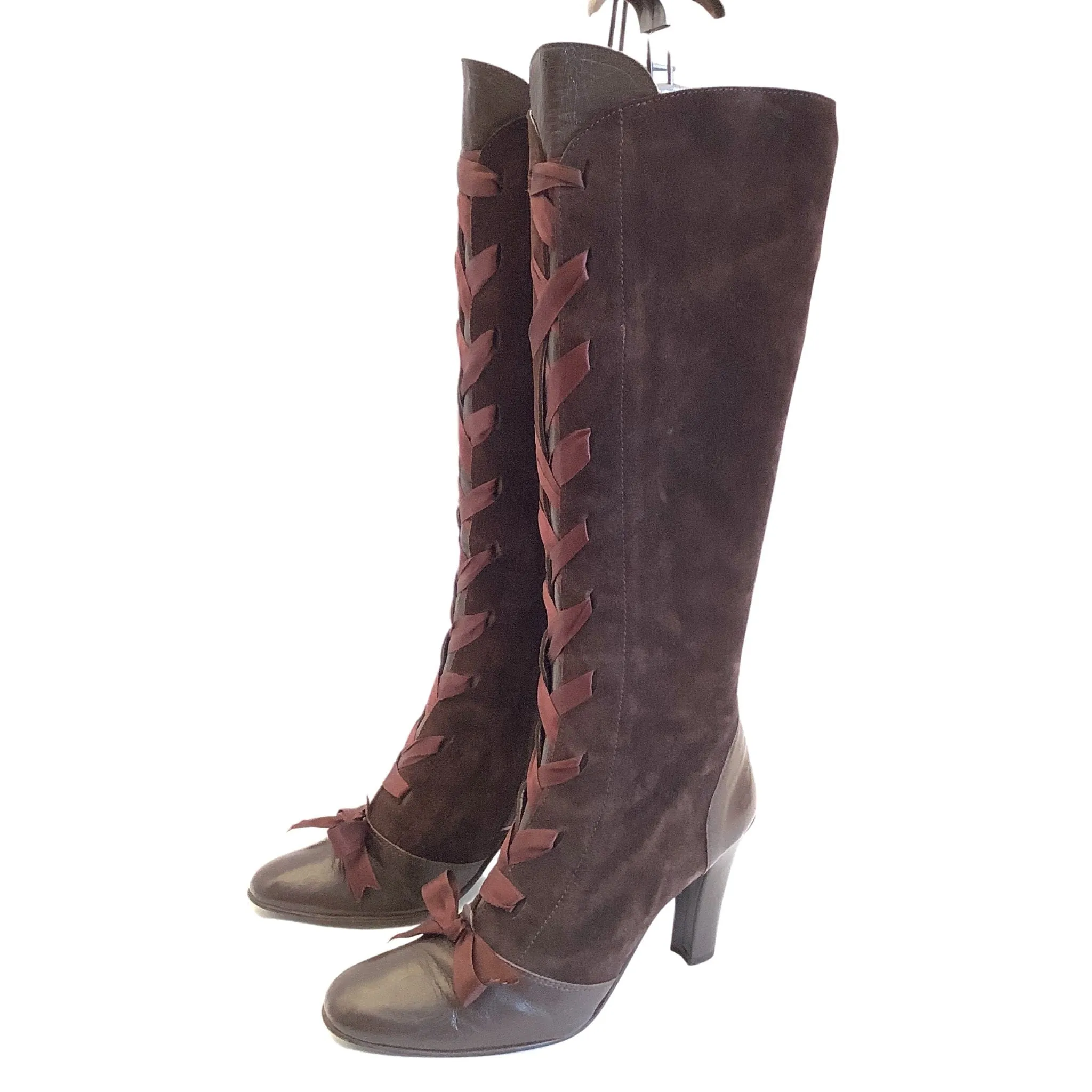Corset Ribbon Laced Boots