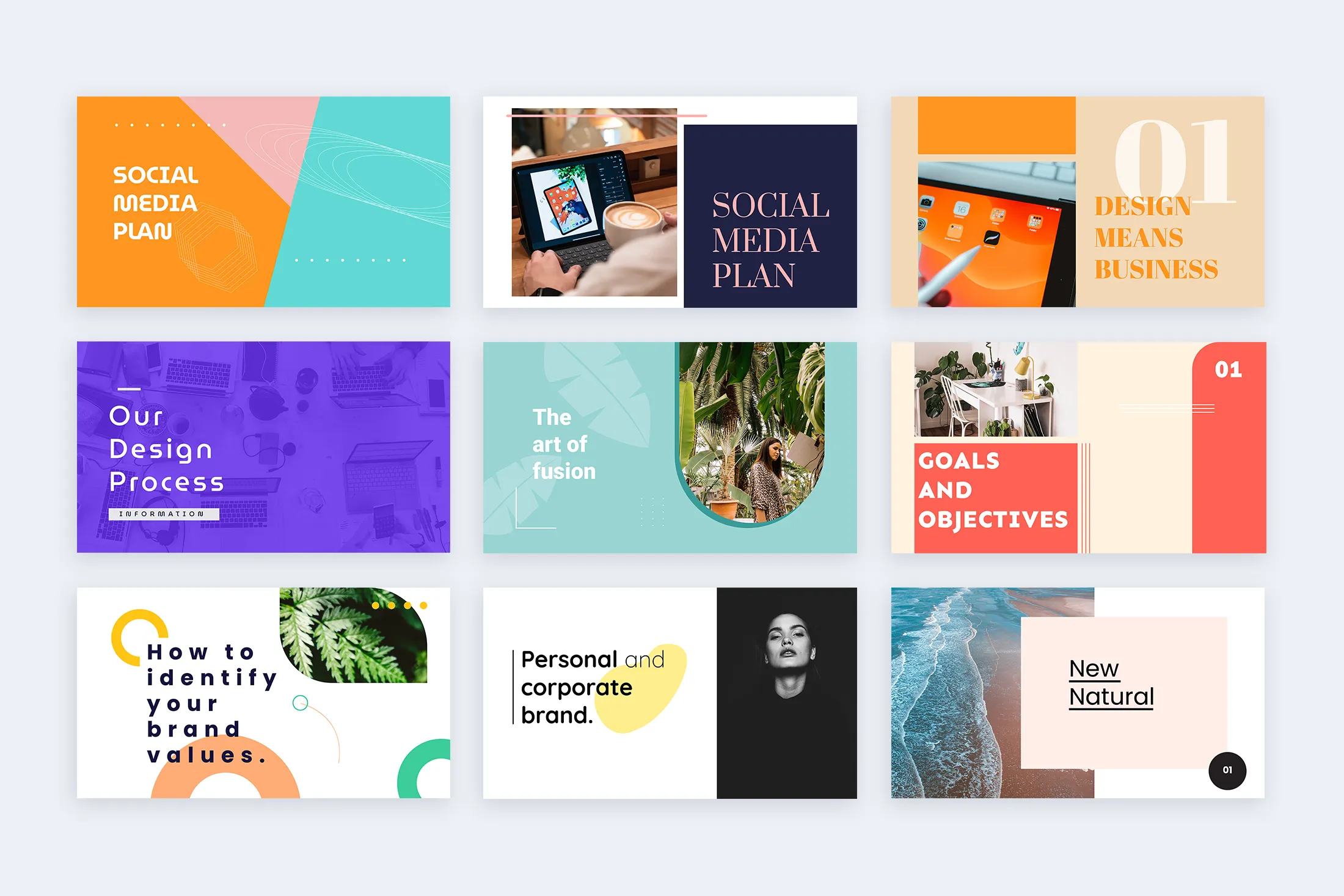 Cover Google Slides Infographic Template