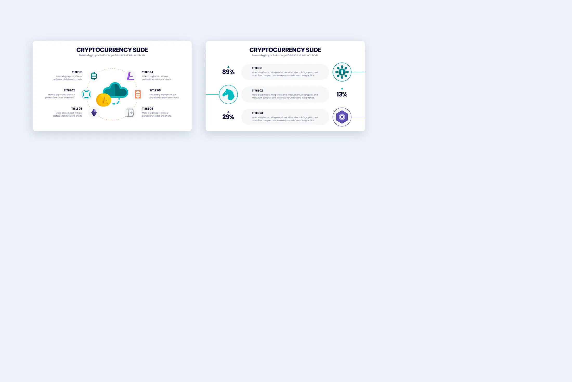 Cryptocurrency Google Slides Infographic Template