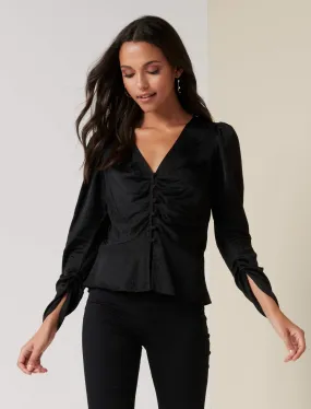 Edith Tuck Front Blouse