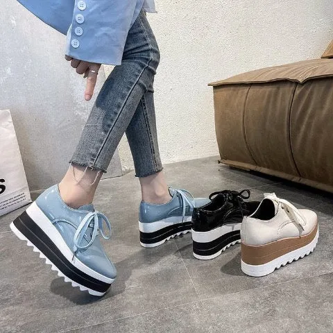 Eithne Platform Wedge Brogues - 3 Colors