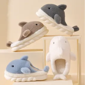 Eleanor - Cozy Cartoon Shark Slippers