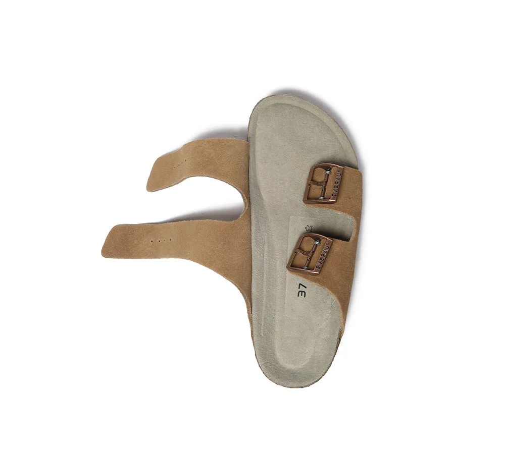EVERAU® Adjustable Strap Slip-on Platform Summer Sandal Slides