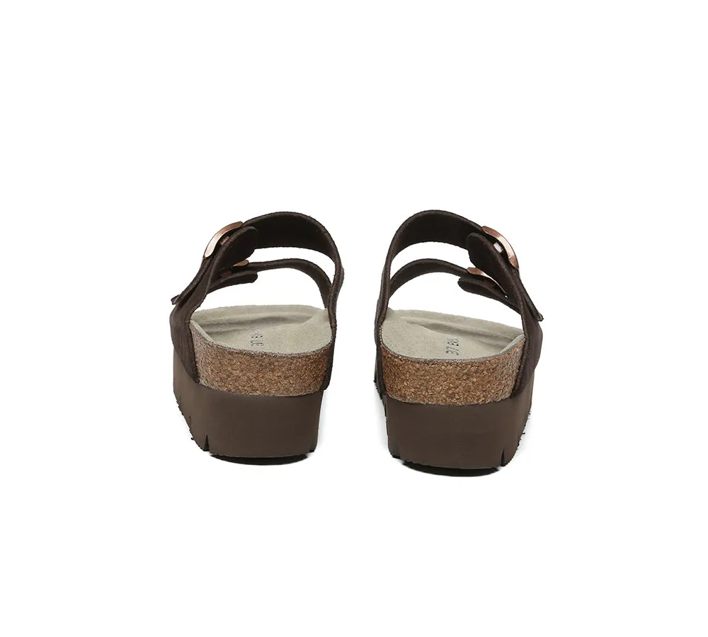EVERAU® Adjustable Strap Slip-on Platform Summer Sandal Slides