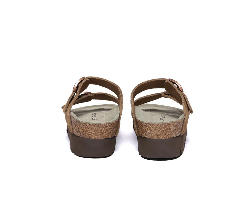 EVERAU® Adjustable Strap Slip-on Platform Summer Sandal Slides