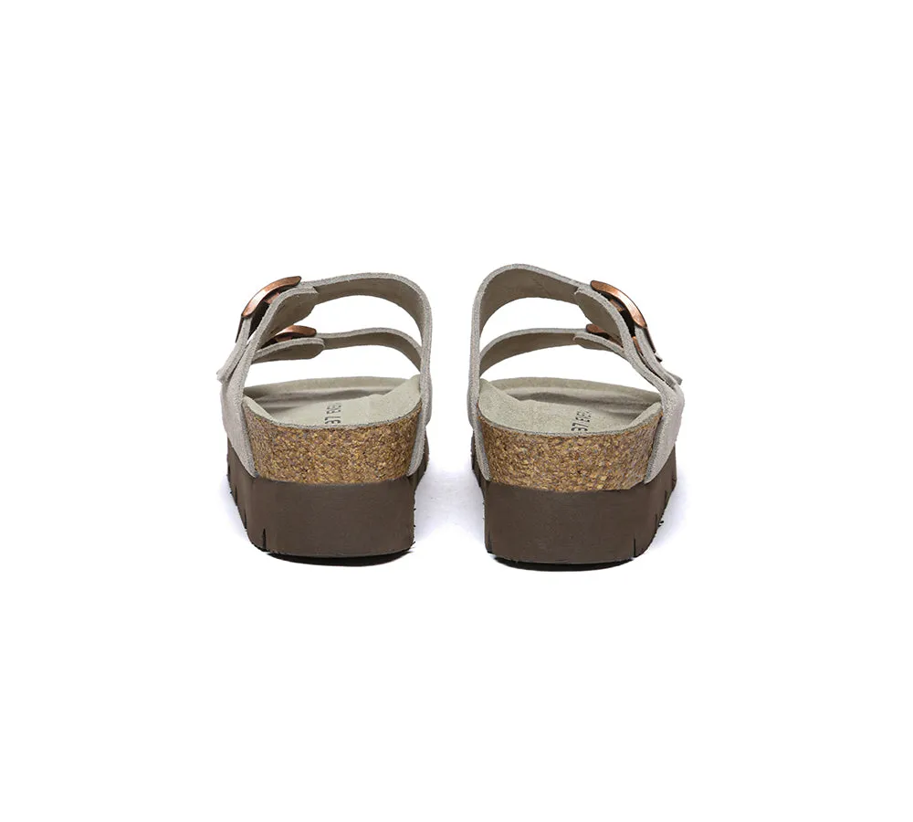 EVERAU® Adjustable Strap Slip-on Platform Summer Sandal Slides