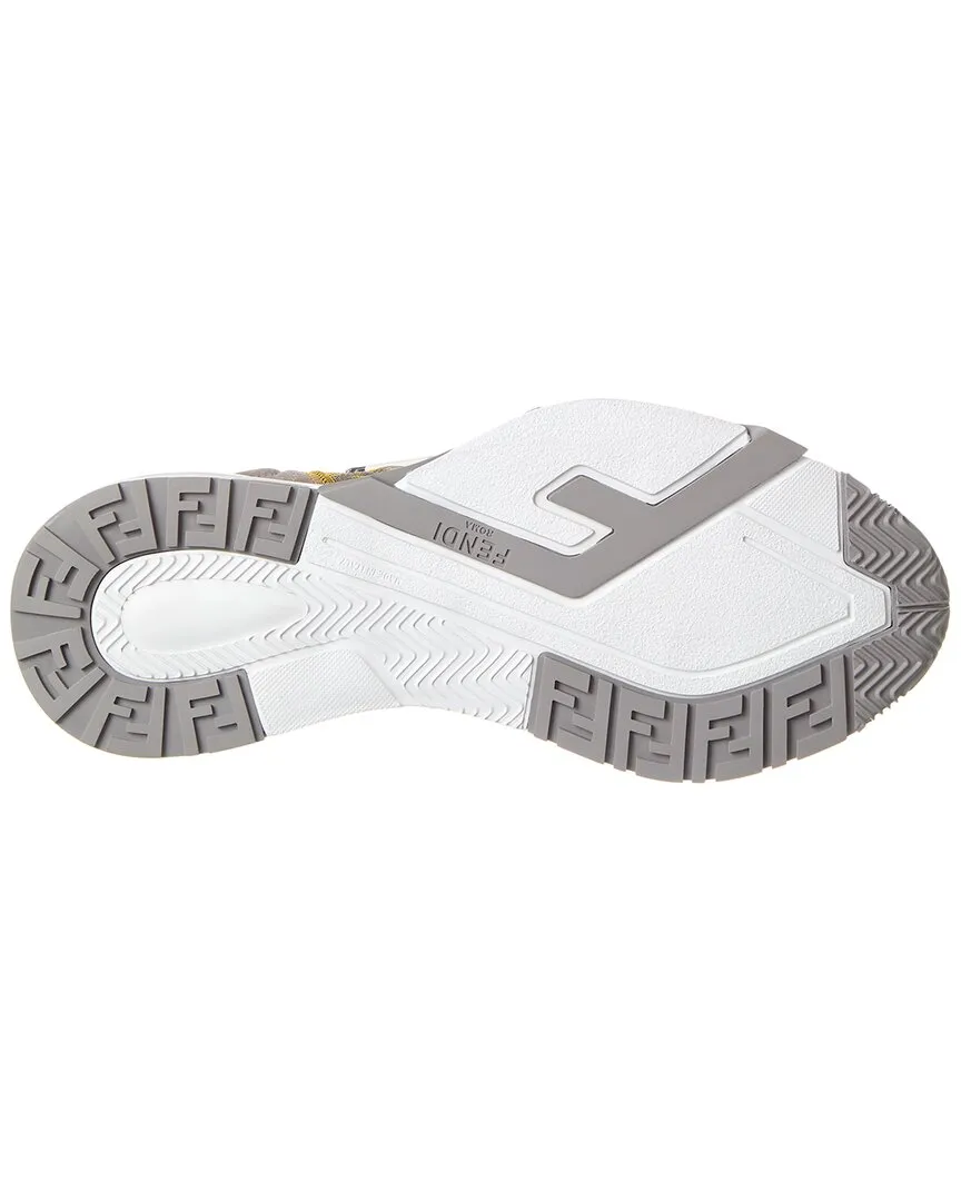 FENDI Flow FF Mesh & Leather Sneaker