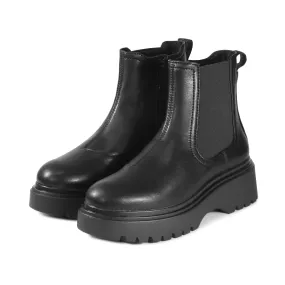 Firenze Platform Chelsea Boots (Nero)
