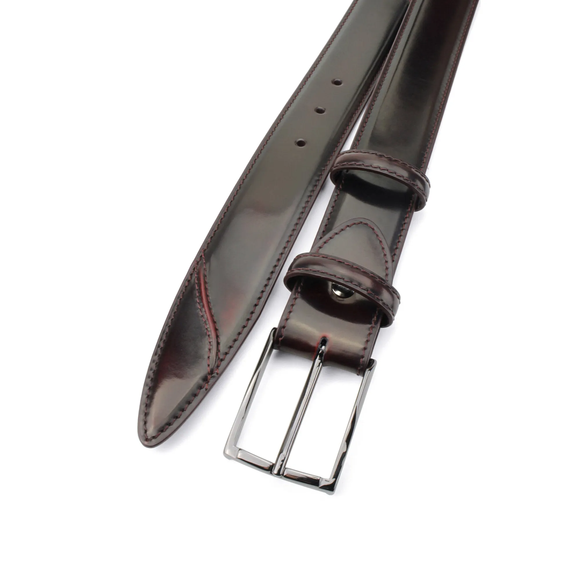 Hancock Hand Burnished Wine Tone Belt
