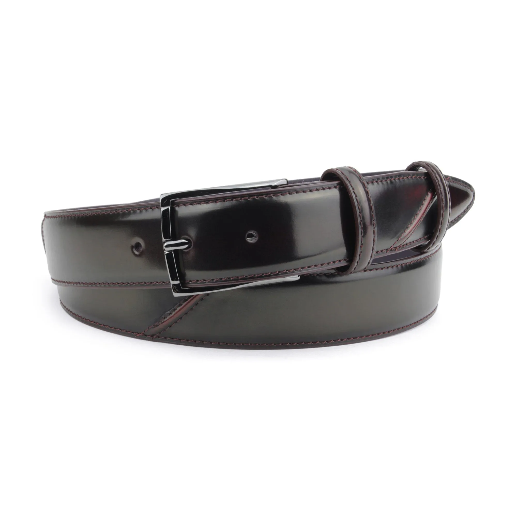 Hancock Hand Burnished Wine Tone Belt