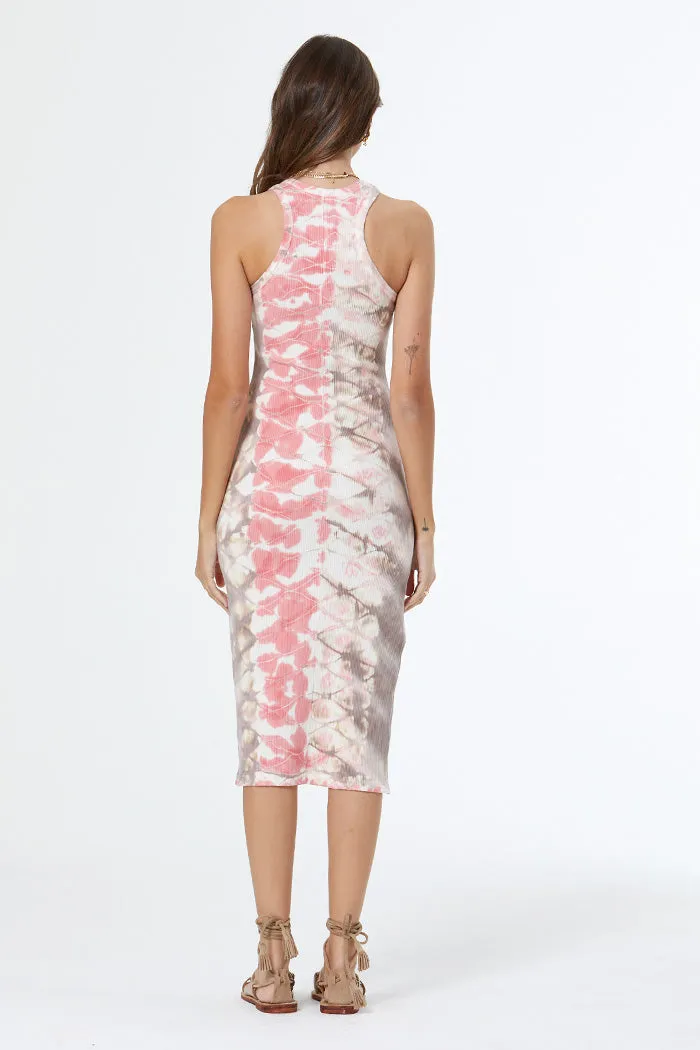 Iggy Midi Dress // Coral Crush Boa Wash