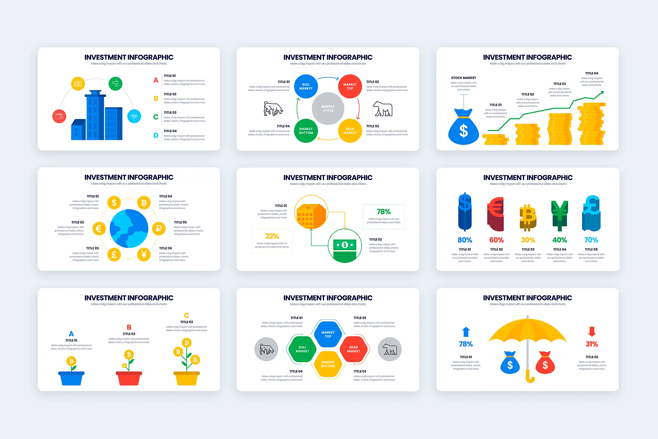 Investment Google Slides Infographic Template