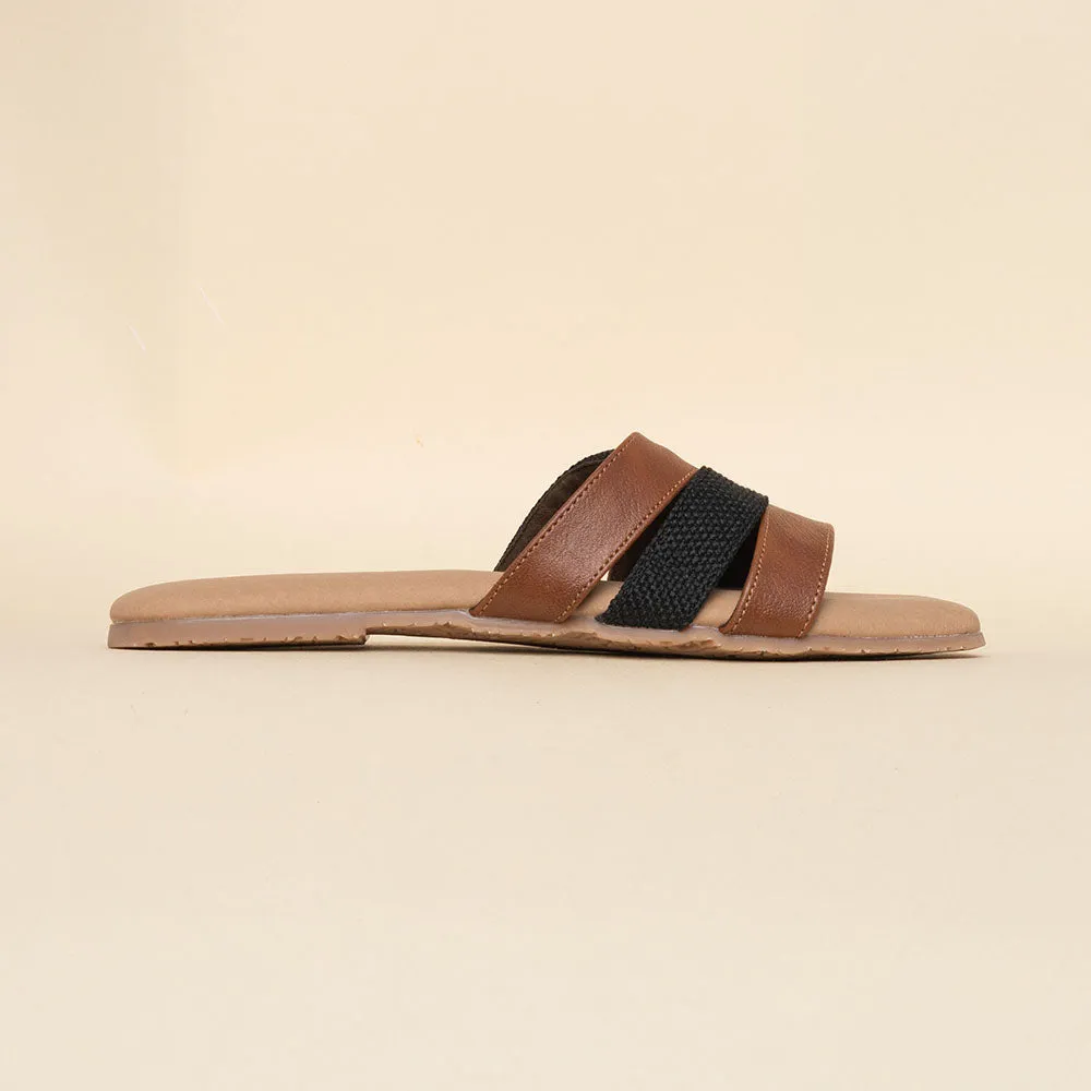 Jet Black Multi-Strap Slider