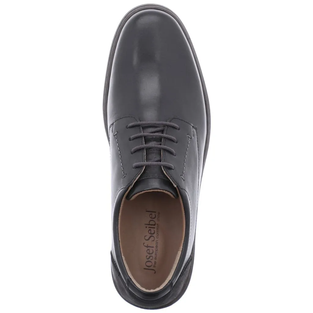 Josef Seibel Alastair 01 Mens Black Leather Lace Up Shoes