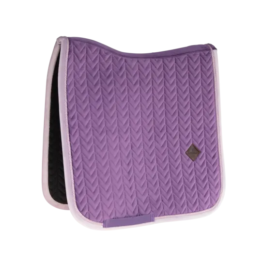 Kentucky Horsewear Velvet Contrast Saddle Pad - Dressage