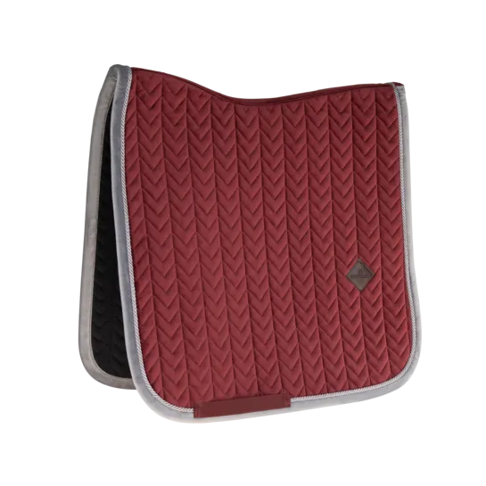 Kentucky Horsewear Velvet Contrast Saddle Pad - Dressage