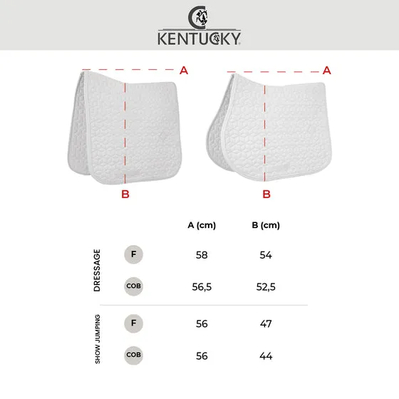 Kentucky Horsewear Velvet Contrast Saddle Pad - Dressage