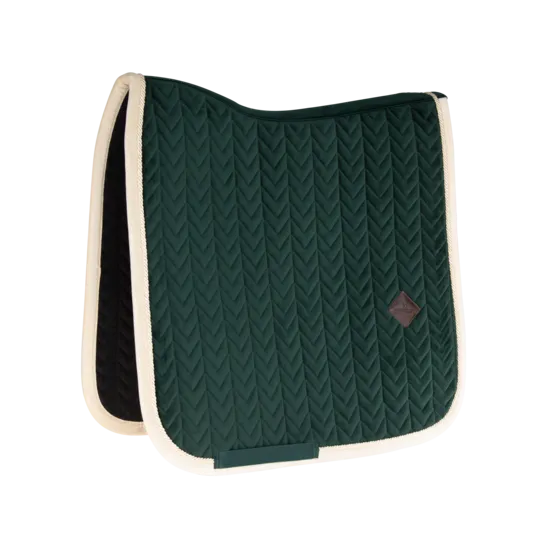 Kentucky Horsewear Velvet Contrast Saddle Pad - Dressage