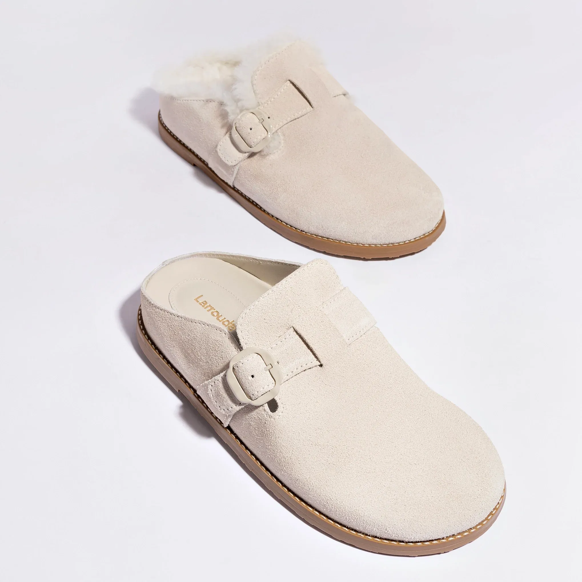 Larroude Milan Fur Clog