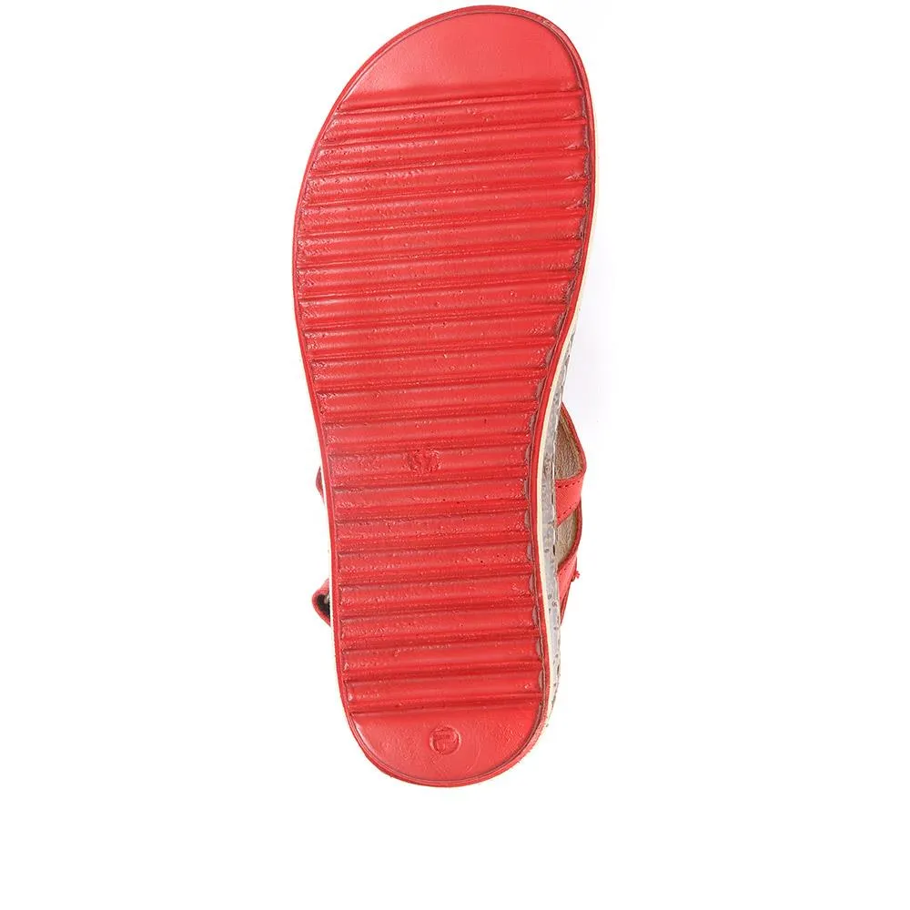 Leather Toe-Post Sling-Back Sandals - CAY33005 / 319 989