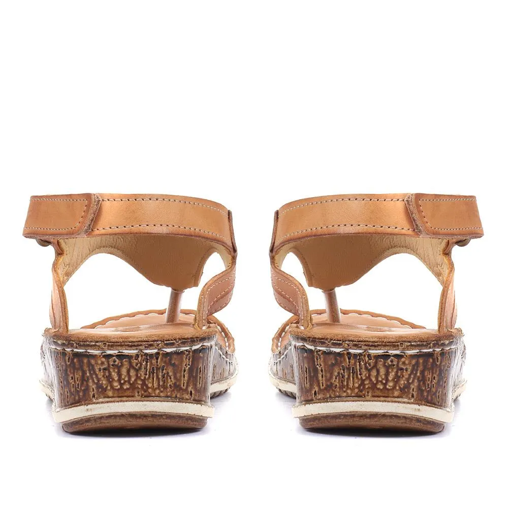 Leather Toe-Post Sling-Back Sandals - CAY33005 / 319 989