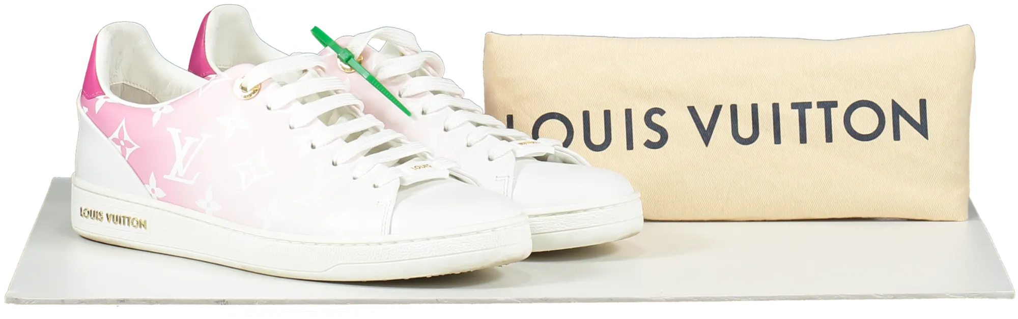 Louis Vuitton White Pink Ombre Front Row Sneakers / Trainers UK 3.5 EU 36.5 👠