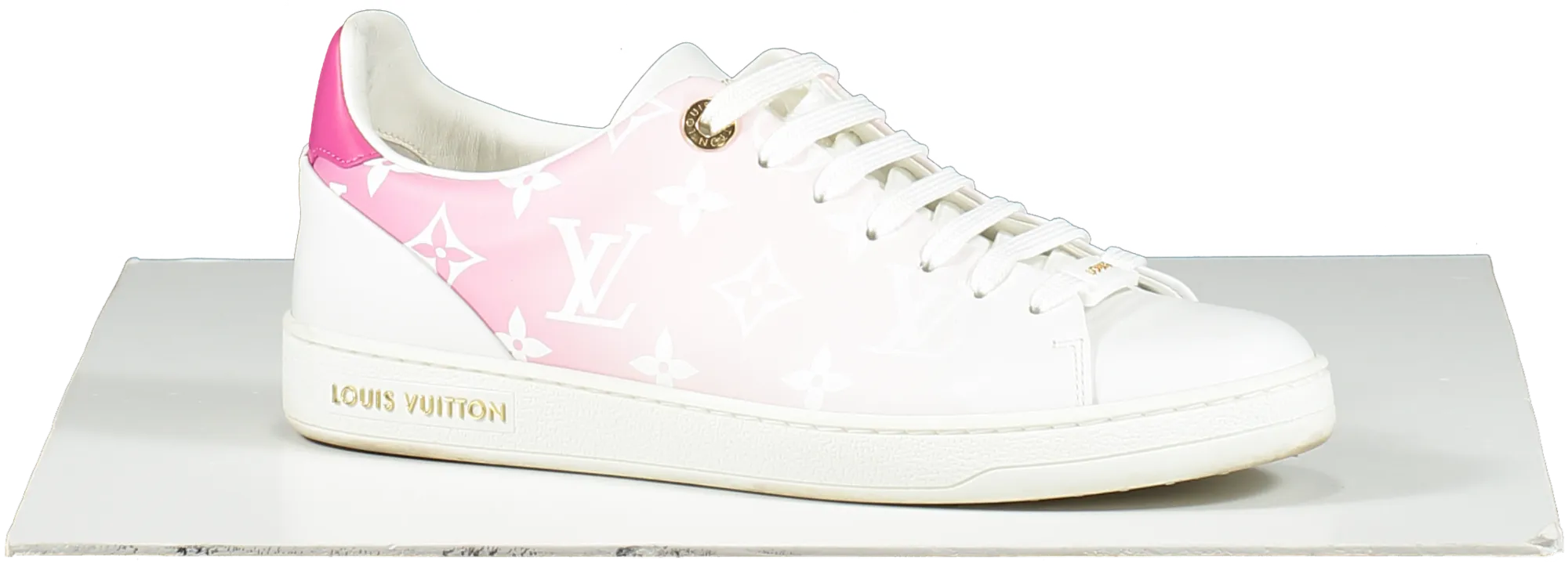 Louis Vuitton White Pink Ombre Front Row Sneakers / Trainers UK 3.5 EU 36.5 👠